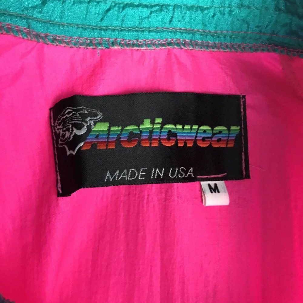 Vintage Arcticwear Arctic Cat Size M Pullover Jacket - Picture 11 of 12